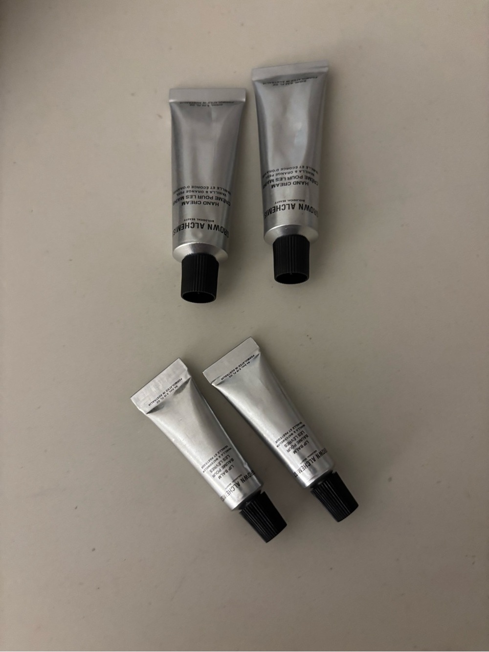 NEW Sealed Grown Alchemist Hand Lotion and Lip Balm travel size set